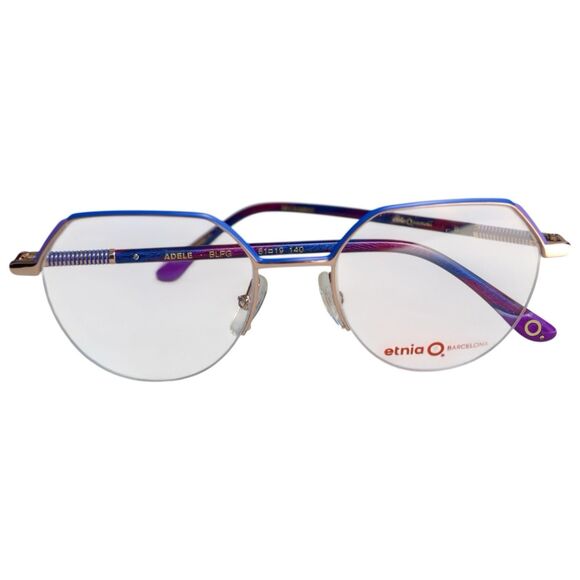 Etnia Barcelona Adele Eyeglasses BLPG 51-19-140 | Blue Pink Gold | Women’s - Picture 2 of 9
